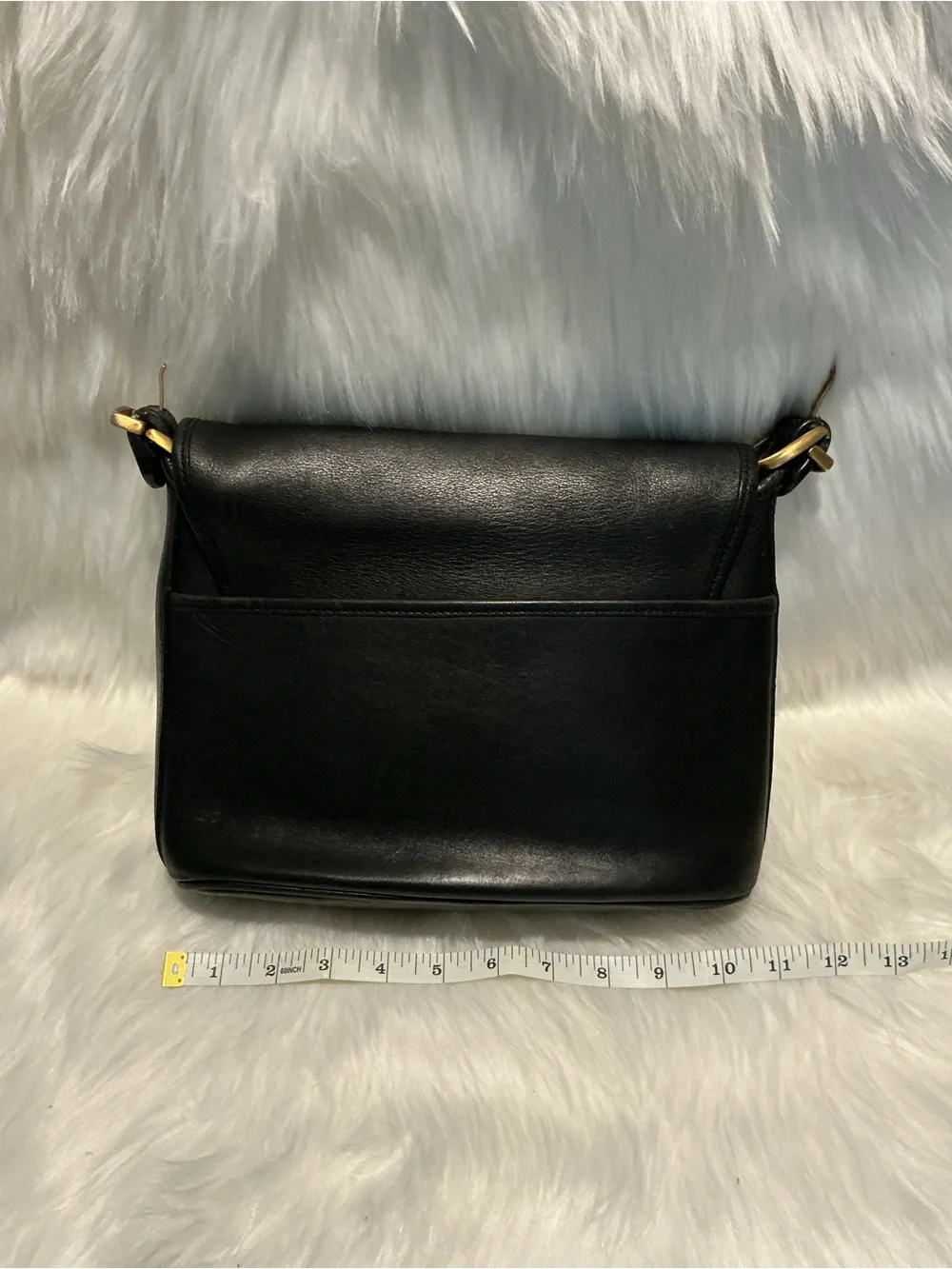 Coach Vintage Town Bag 1990s Vintage Black Leather
